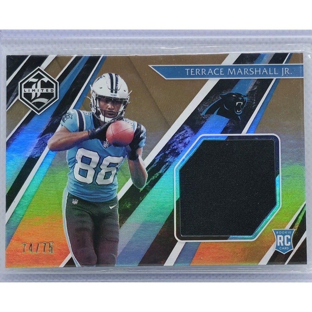 2021 Panini Limited - Rookie Jumbo Jerseys Terrace Marshall Jr /75 Gold (RC,MEM)